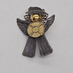 Designs by Rosemary firefighter angel pin